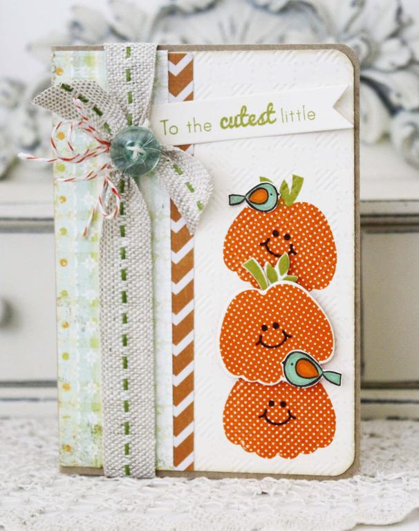 Papertrey Ink Supplies Used:<br />
Stamps:<br />
Polka Dot Parade #8 and Little Bitty Bird<br...