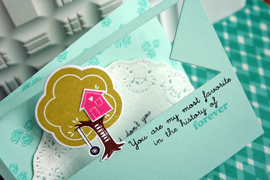 STAMPS: Kid Kudos, The Sweet Life<br />
INK: Simply Chartreuse, Raspberry Fizz, Hawaiian...