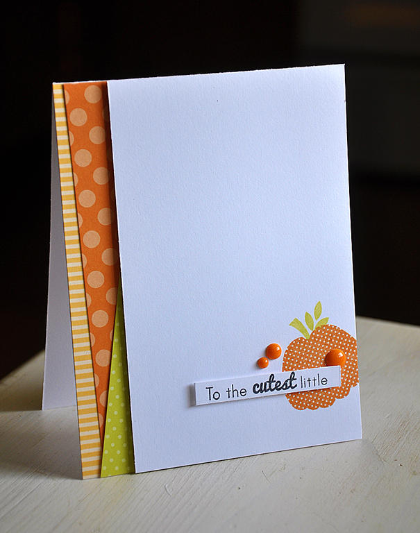 To the Cutest Little Pumpkin Card