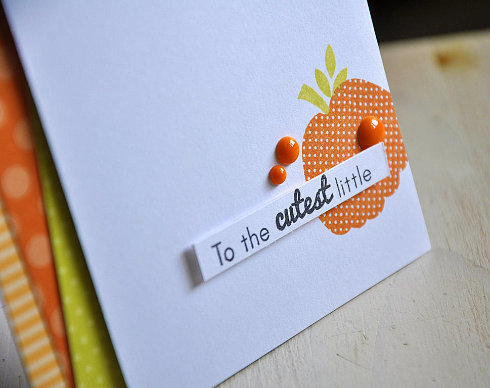 To the Cutest Little Pumpkin Card Detail