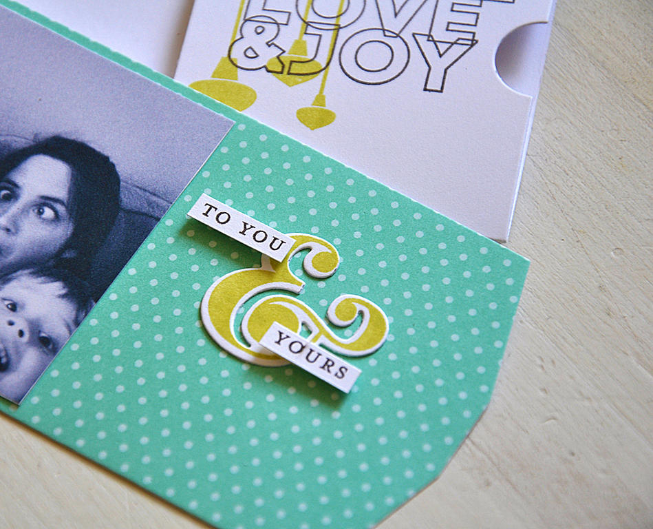 Peace Love &amp; Joy Pocket Card Inside Detail