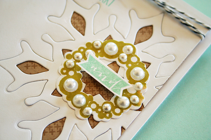 STAMPS: Grand Ampersand, Holiday Cheer, Two Feet Deep<br />
INK: Simply Chartreuse, Aqua Mist,...