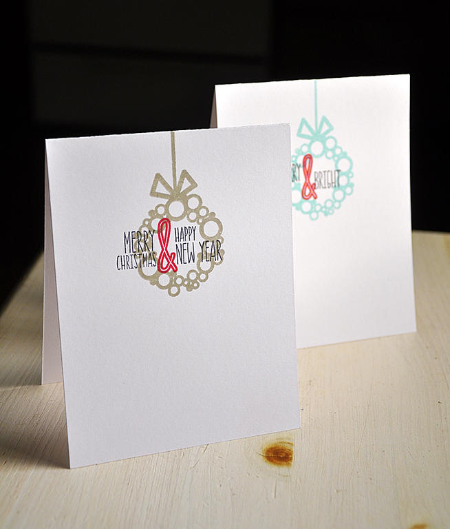 Holiday Cheer Wreath Card Duo
