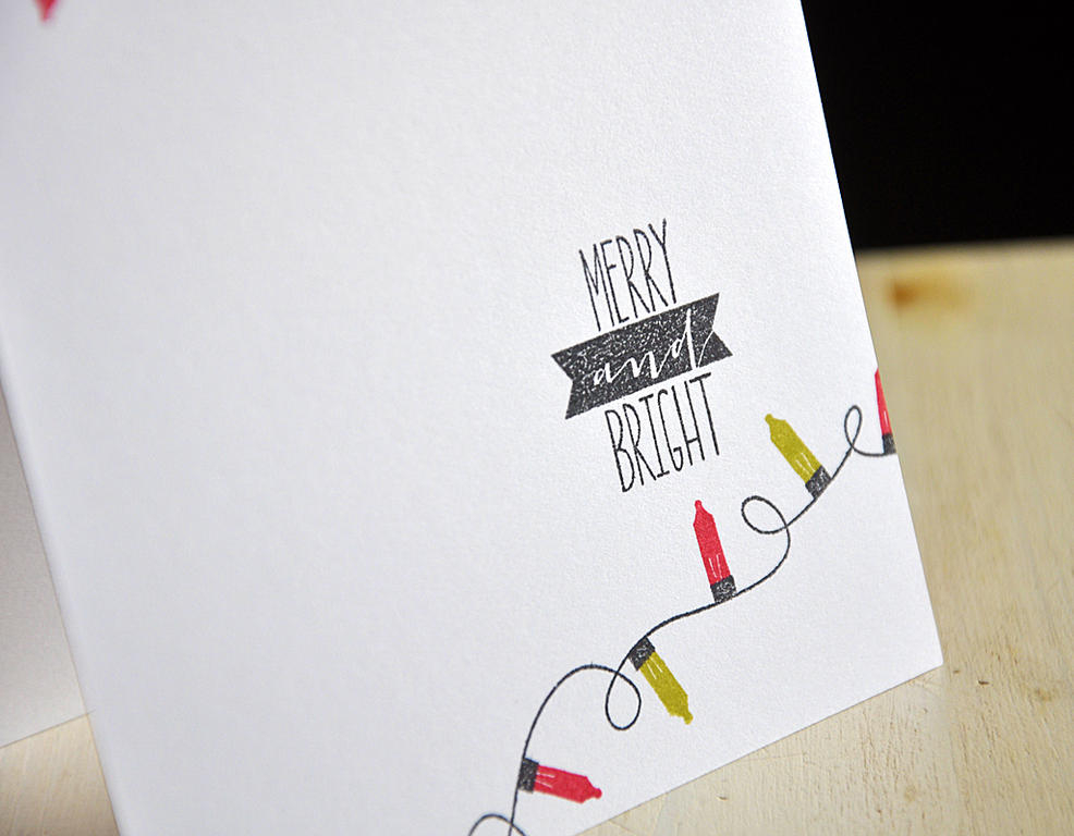 Merry and Bright Lights Card Detail