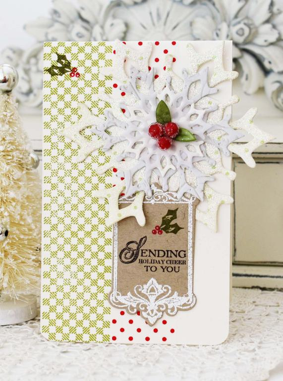 Papertrey Ink Supplies Used:<br />
Stamps:<br />
Boutique Borders:  Christmas, Background...