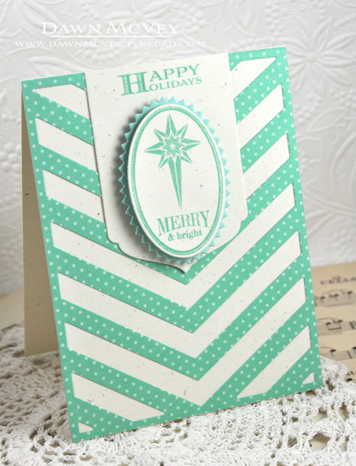 Paper: rustic cream, aqua mist, aqua mist bitty dot<br />
Stamps: 2013 Holiday Tags<br />
Ink:...