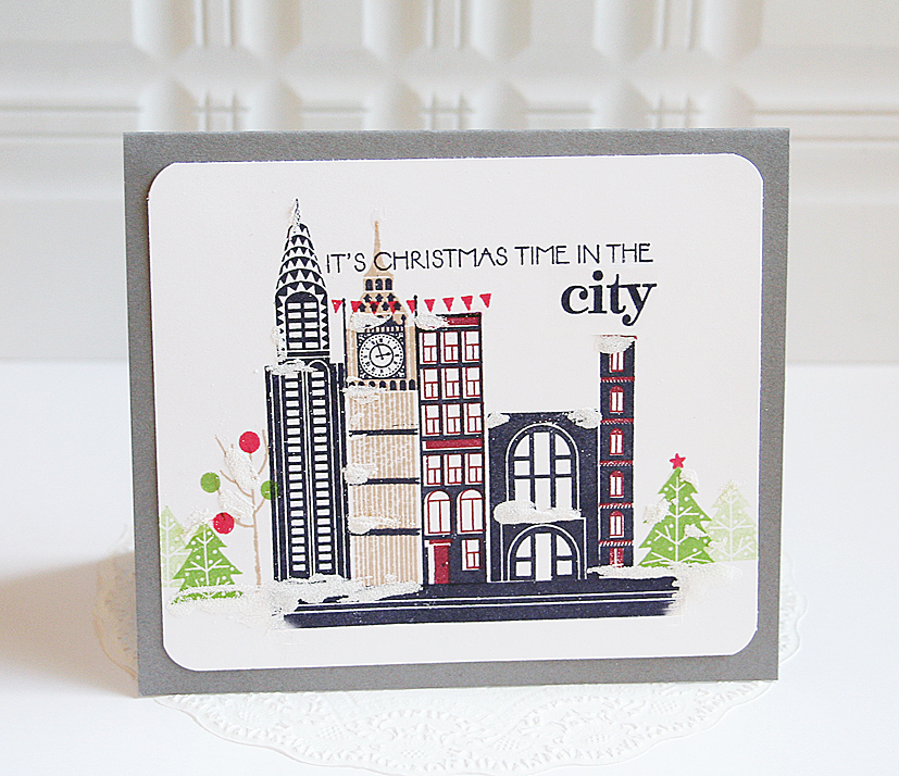 STAMPS: City Scene, Come All Ye Faithful Additions, City Scene Christmas Sentiments<br />
INK:...