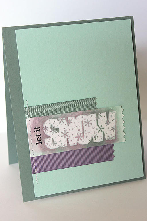 size: 4 1/4&quot; x 5 1/2&quot;<br />
<br />
stamps: Wonderful Words: Snow<br />
<br />
ink:...