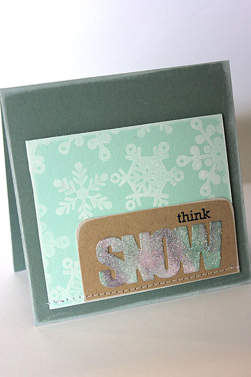 size: 4 1/4&quot; x 4 1/4&quot;<br />
<br />
stamps: Wonderful Words: Snow, Peace Be Still<br...