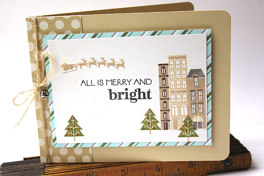 size: 5 1/2&quot; x 4 1/4&quot;<br />
<br />
stamps: City Scene, City Scene Christmas...