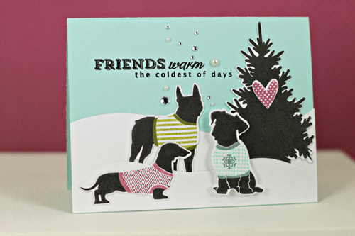 Stamps: Come All Ye Faithful, In the Meadow, Confetti Garland Borders<br />
Cardstock: Aqua...