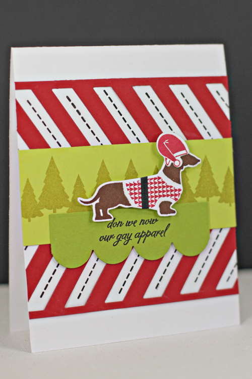 Stamps:  Come All Ye Faithful, Come All Ye Faithful Additions, Sew Simple Borders, Background...