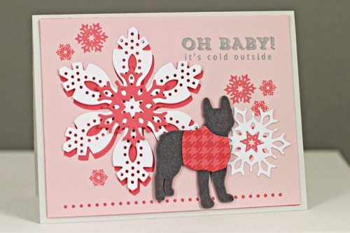 Stamps: Come All Ye Faithful, 2 Feet Deep, BB: Houndstooth<br />
Cardstock: Soft Blush, Berry...