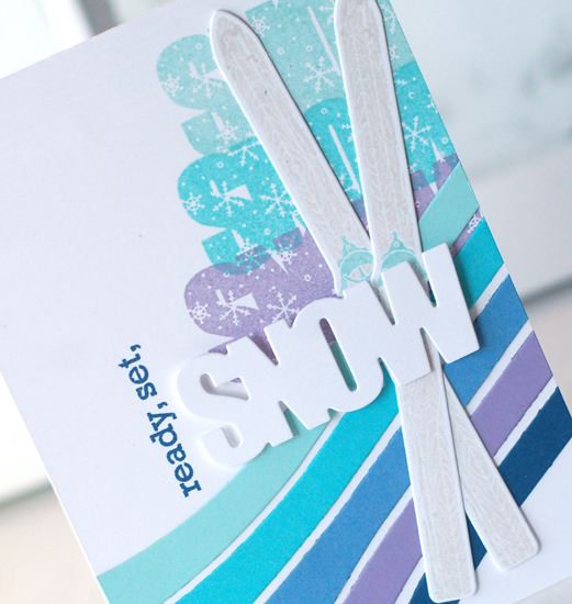 stamps:  wonderful words: snow, two feet deep<br />
ink:  enchanted evening, winter wisteria,...