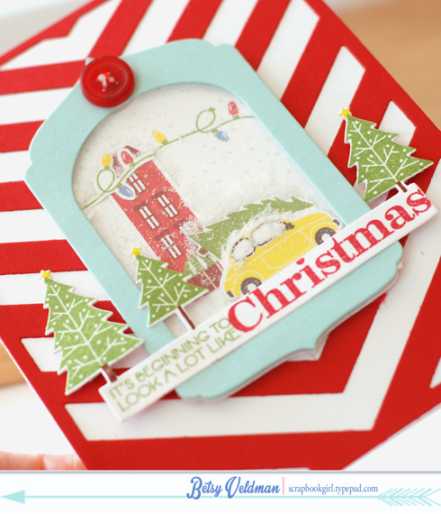 stamps:  city scene and city scene holiday sentiments<br />
ink:  pure poppy, new leaf, true...