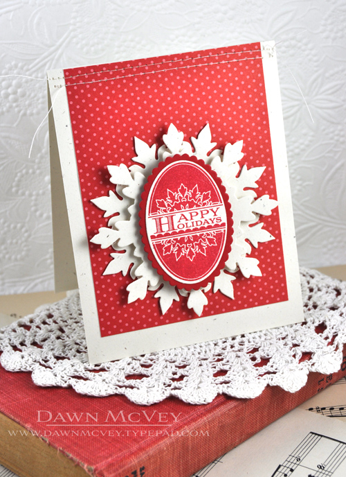 Paper: rustic cream, pure poppy, pure poppy pattern pack<br />
Stamps: 2013 Holiday Tags<br />...