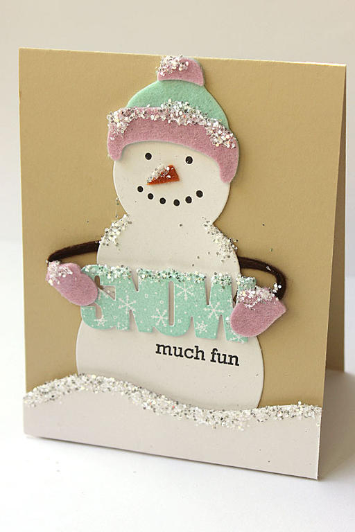 size: 4 1/4&quot; x 5 1/2&quot;<br />
<br />
stamps: Wonderful Words: Snow, Shape up Snowman...