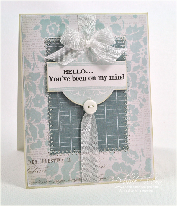 Stamps: Boutique Borders: Thinking of You<br />
Cardstock: Rustic White<br />
Ink: Smokey...