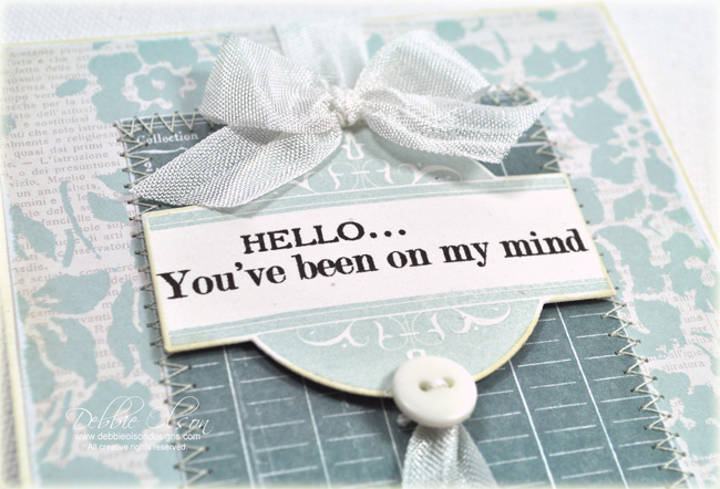 Stamps: Boutique Borders: Thinking of You<br />
Cardstock: Rustic White<br />
Ink: Smokey...