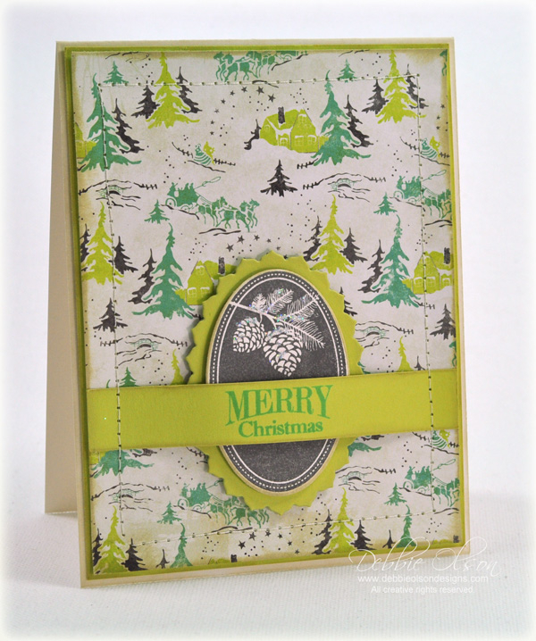 Stamps: 2013 Holiday Tags<br />
Cardstock: Rustic White, Simply Chartreuse<br />
Ink: New...