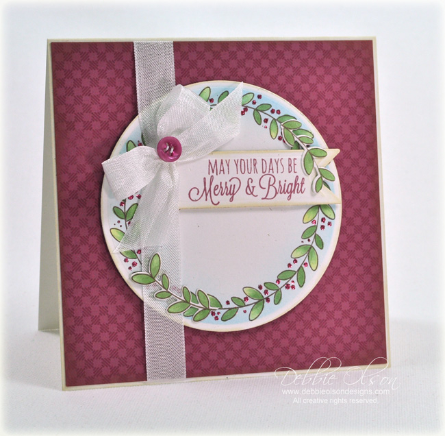 Stamps: Rustic Wreath, Background Basics: Stitching<br />
Cardstock: Rustic White, Autumn...