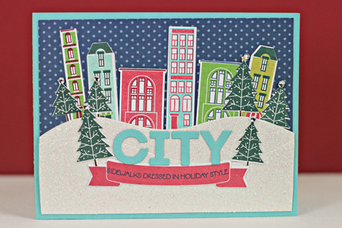 Stamps: City Scene, City Scene Christmas Sentiments<br />
Cardstock: Hawaiian Shores,...