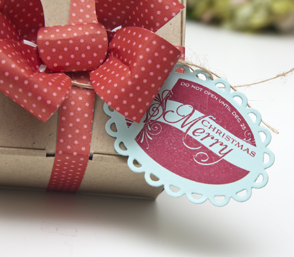Supplies<br />
<br />
Stamps: 2013 Holiday Tags<br />
Ink: Pure Poppy<br />
Cardstock: Aqua...