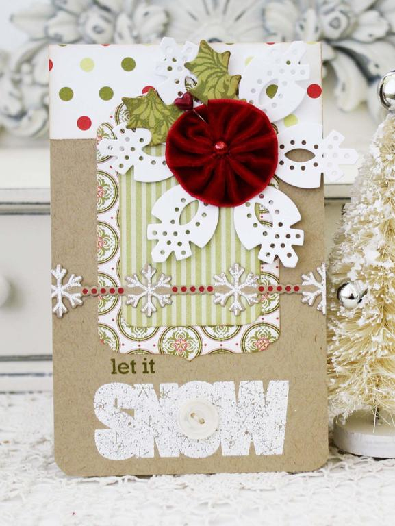 Papertrey Ink Supplies Used:<br />
Stamps:<br />
Wonderful Words:  Snow, Confetti Garlands<br...