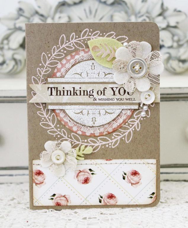 Papertrey Ink Supplies Used:<br />
Stamps:<br />
Boutique Borders:  Thinking of You and Rustic...