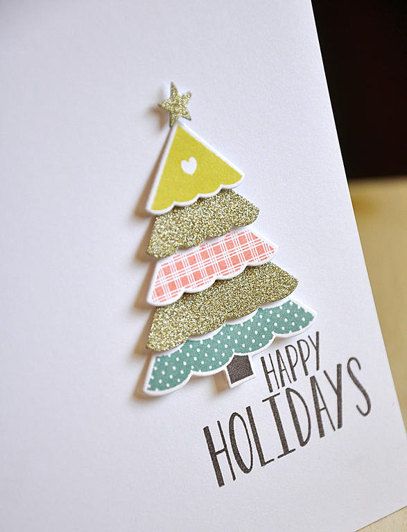 Happy Holidays Tree Card