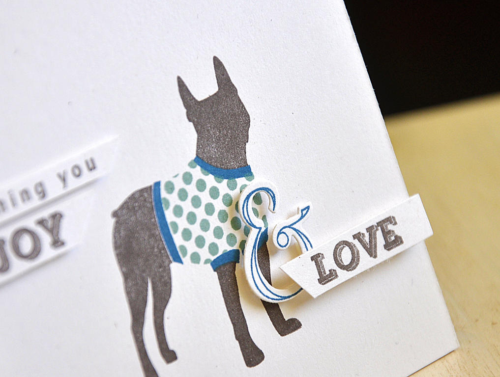 Wishing You Joy &amp; Love Card Detail