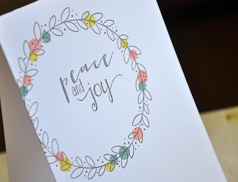 Peace and Joy Card Detail