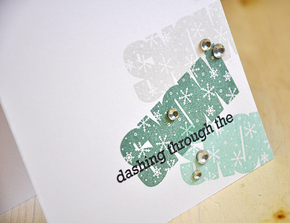 Dashing Through the Snow Card Detail