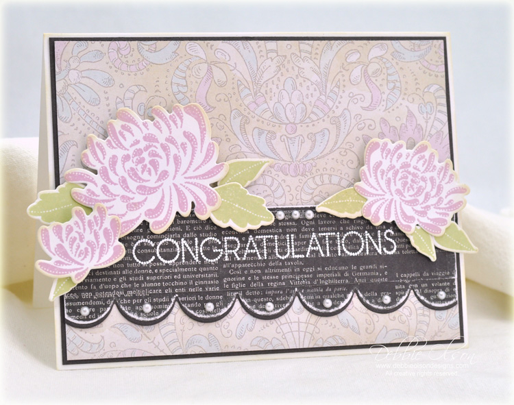 Stamps: Congratulations, Mum&#039;s the Word<br />
Cardstock: Smokey Shadow, Vintage Cream<br...