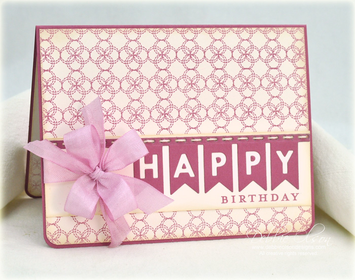 Stamps: Everyday Happiness, Background Basics: Needlepoint<br />
Cardstock: Vintage Cream,...
