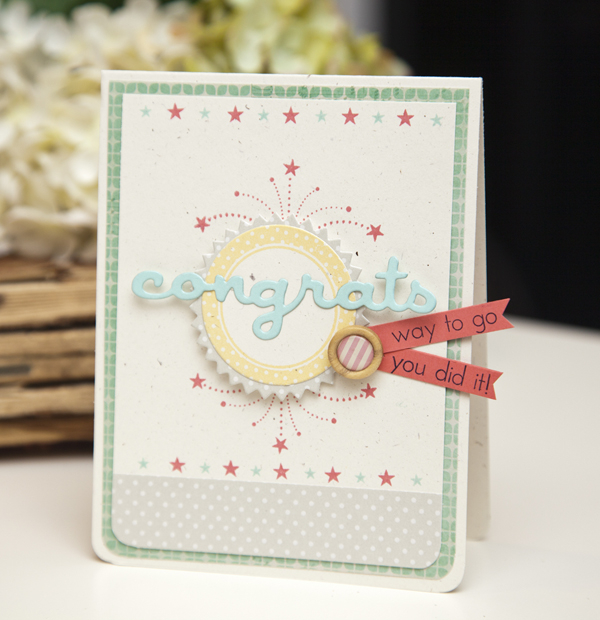 Supplies<br />
<br />
Stamps: Wonderful Words: Congrats, Red, White &amp; Blue, Tag-Its #2<br...