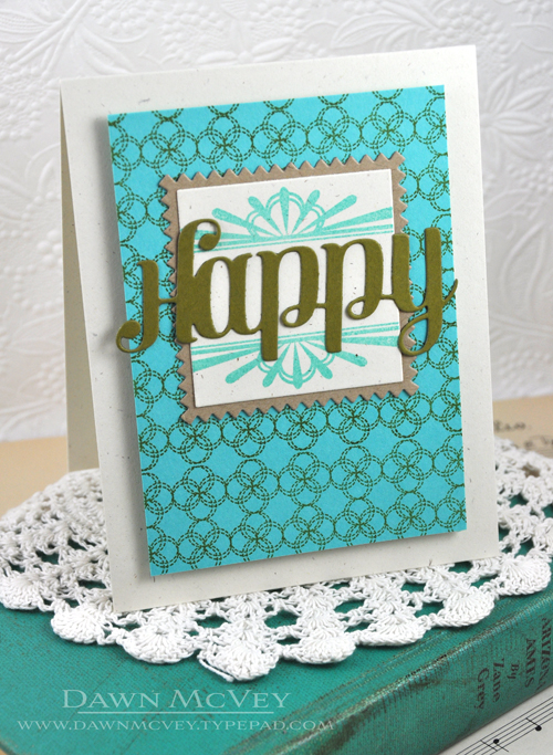 Paper: rustic cream, ripe avocado, kraft, hawaiian shores<br />
Stamps: Boutique Borders:...