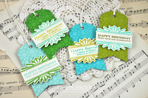 Paper: rustic cream, aqua mist, new leaf, hawaiian shores, simply chartreuse<br />
Stamps:...
