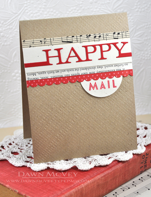 Paper: rustic cream, kraft, pure poppy, pure poppy bitty dot, vintage sheet music, vintage book...
