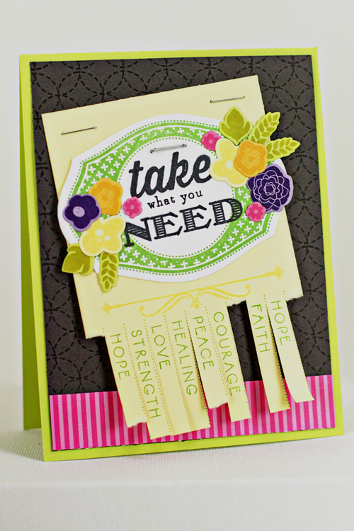 Take What You Need<br />
Stamps: Inside/Out Well Wishes, BB: Needlepoint, Mat Stack 1...