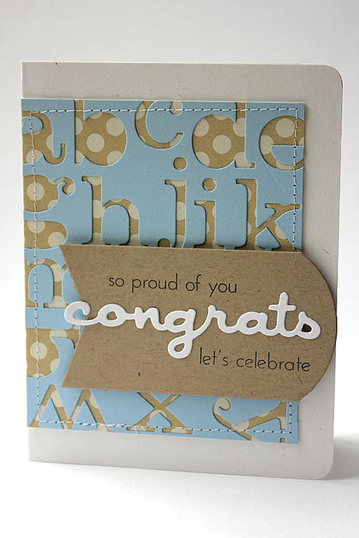 size: 4 1/4&quot; x 5 1/2&quot;<br />
<br />
stamps: Wonderful Words: Congrats<br />
<br />...