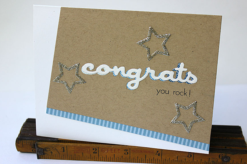 size: 5 1/2&quot; x 4 1/4&quot;<br />
<br />
stamps: Wonderful Words: Congrats, Bitty...
