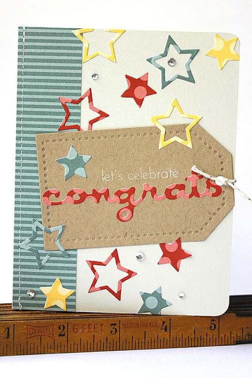 size: 4 1/4&quot; x 5 1/2&quot;<br />
<br />
stamps: Wonderful Words: Congrats<br />
<br />...