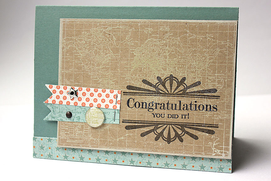 size: 5 1/2&quot; x 4 1/4&quot;<br />
<br />
stamps: Boutique Borders: Congrats, World Map<br...