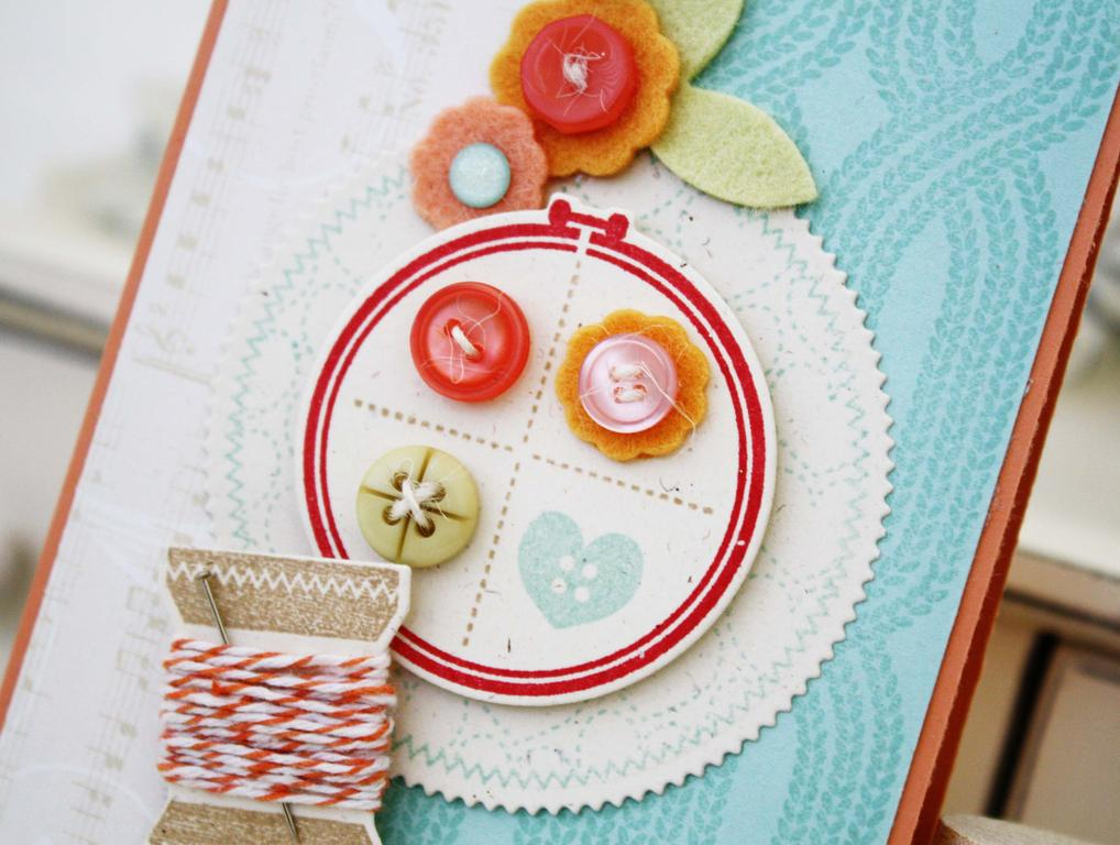 Papertrey Ink Supplies Used:<br />
Stamps:<br />
Stitched With Love and Knit Bits<br />...