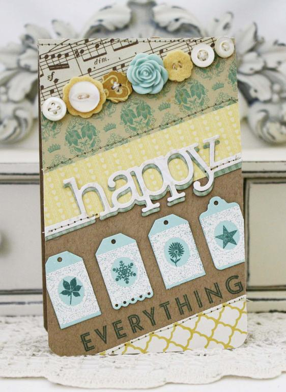 Supplies used from Papertrey Ink:<br />
Stamps:<br />
Everyday Happiness and Postmarks<br />...