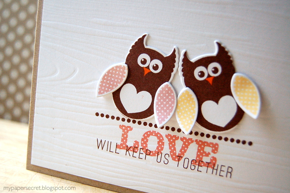 Cardstock: white, kraft<br />
Stamps: Polka Dot Parade #11, Faux Ribbon, Wonderful Words:...