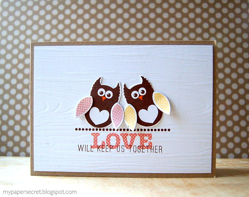 Cardstock: white, kraft<br />
Stamps: Polka Dot Parade #11, Faux Ribbon, Wonderful Words:...