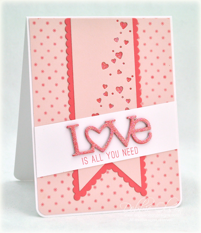 Stamps: Wonderful Words: Love, Background Basics: Twinkle<br />
Cardstock: Stampers Select...