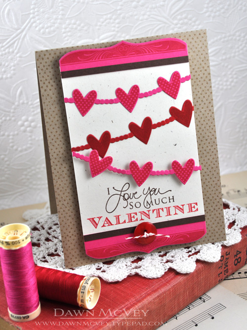 Paper: rustic cream, kraft, dark chocolate, raspberry fizz, pure poppy<br />
Stamps: Confetti...